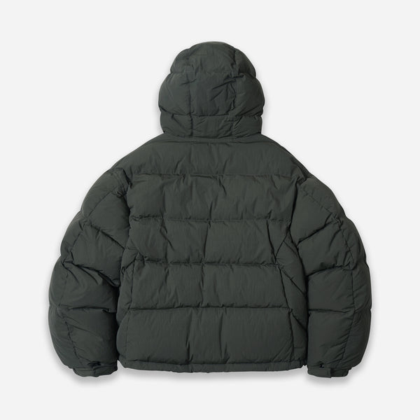 SMOCK PUFFER DOWN PARKA - DARK GREEN