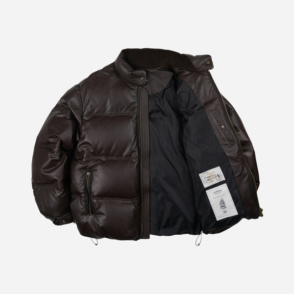 Frizmworks Snowdon Leather Down Jacket - Brown