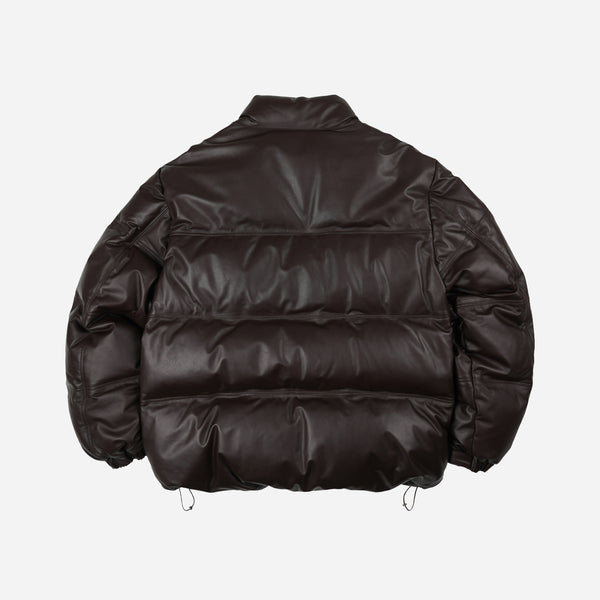 Frizmworks Snowdon Leather Down Jacket - Brown