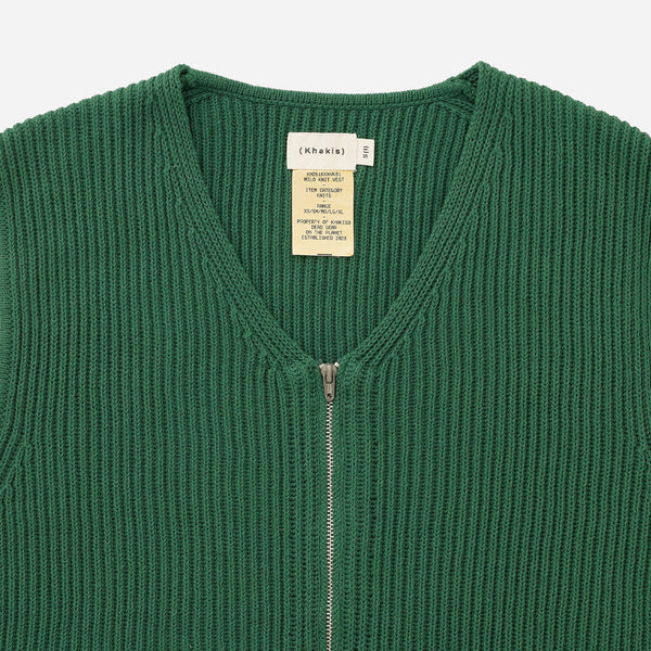 MILO KNIT VEST - GREEN