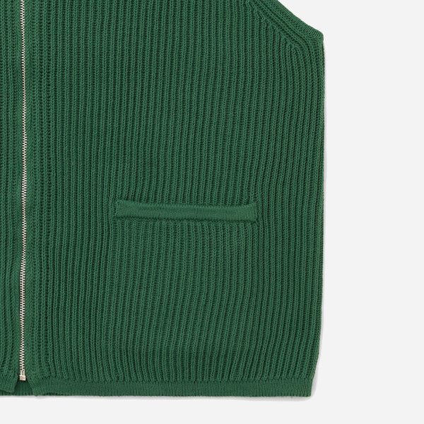 MILO KNIT VEST - GREEN
