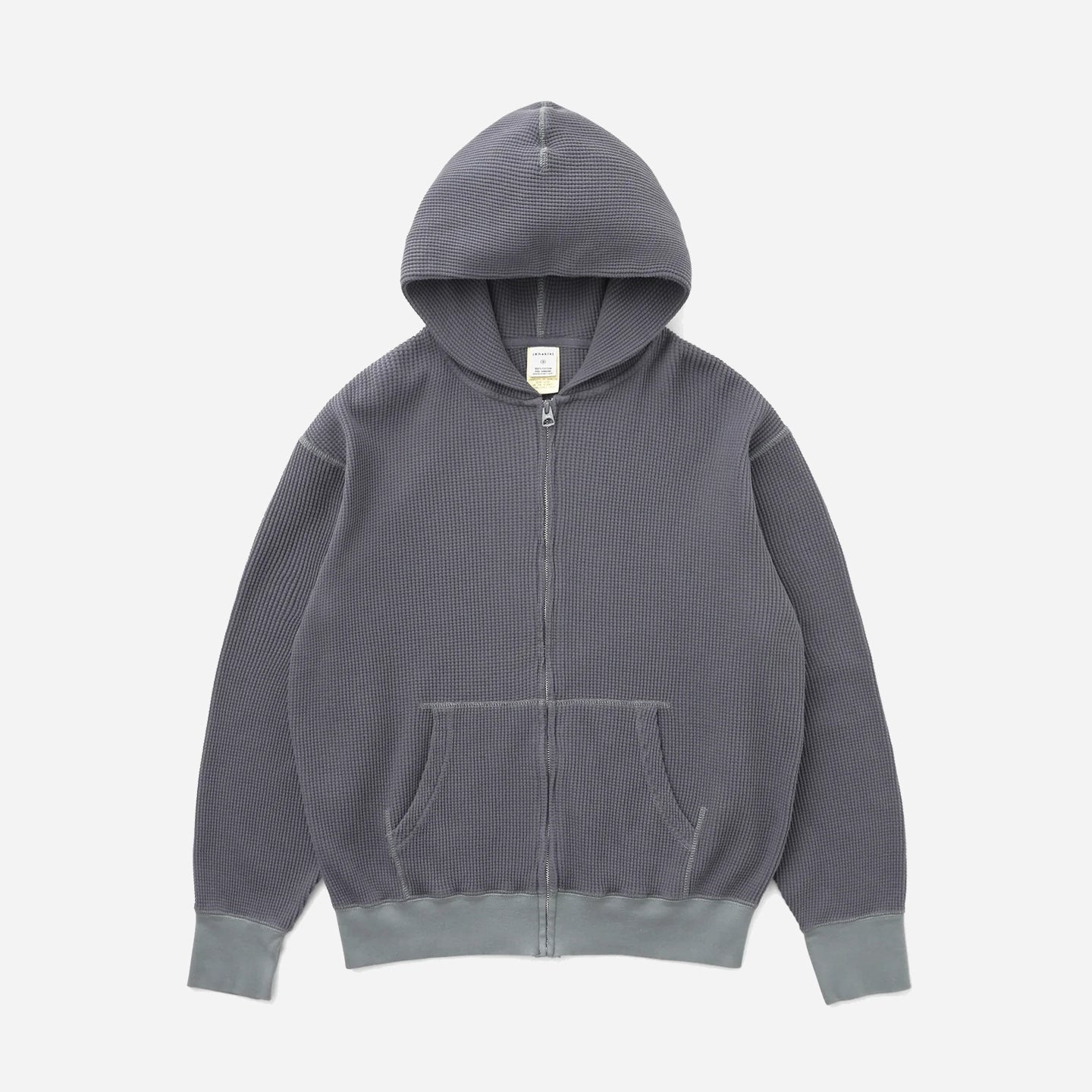 Khakis 2020 WAFFLE FULL ZIP HOODIE - FADED BLACK - The Great Divide
