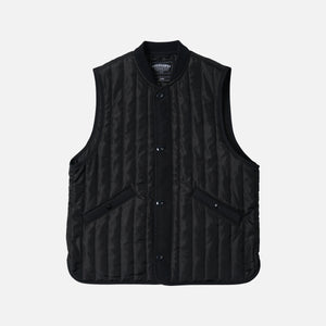 Frizmworks - STRIPE QUILT MIL LINER VEST - BLACK -  - Main Front View