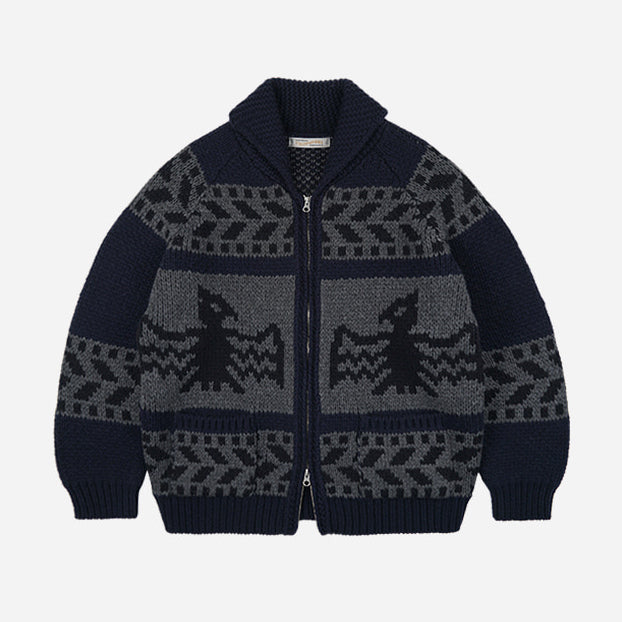 a.wt　THE SHINZONE COWICHAN CARDIGAN thunderbird_heavy_cowichan_jac