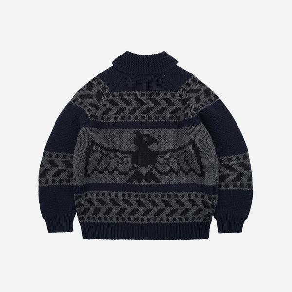 Frizmworks Thunderbird Cowichan Cardigan - Navy