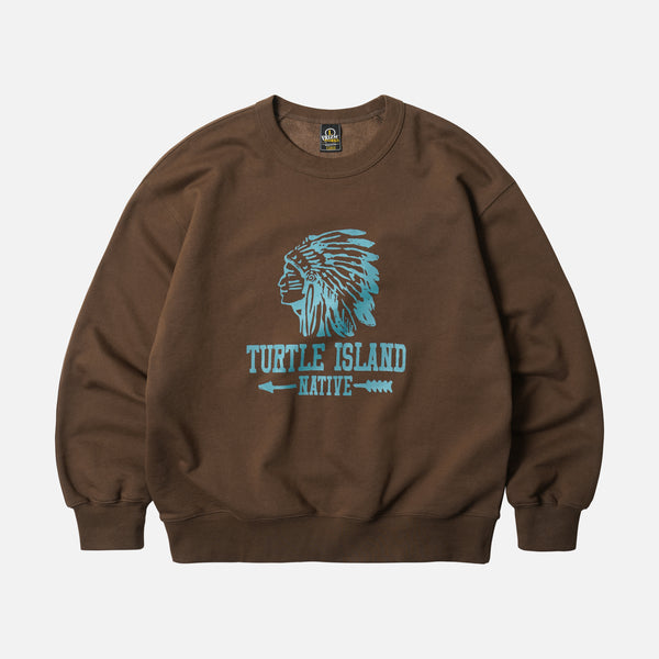 TURTLE ISLAND SWEATSHIRT - BROWN