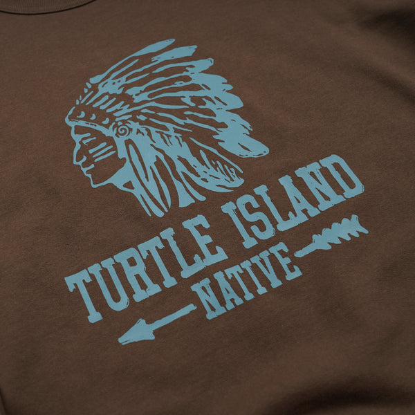 TURTLE ISLAND SWEATSHIRT - BROWN