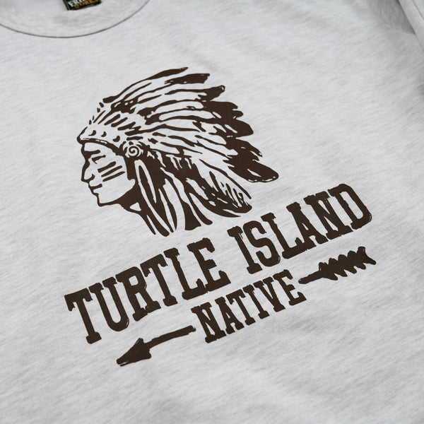TURTLE ISLAND SWEATSHIRT - WHITE MELANGE