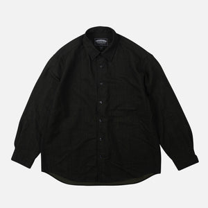 Frizmworks - TWO TONE RELAXED SHIRT - BROWN -  - Main Front View