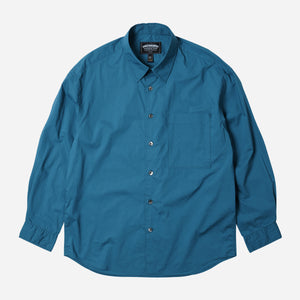 Frizmworks - TYPEWRITER RELAXED SHIRT - VINTAGE BLUE -  - Main Front View