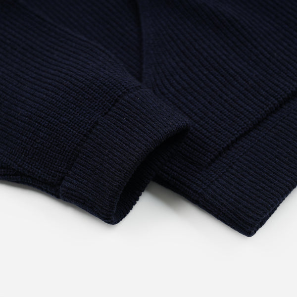 ULTRA HEAVYWEIGHT COLLAR CARDIGAN - NAVY