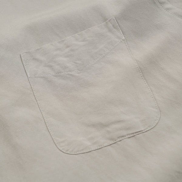 VENTI LINEN MIX POPOVER SHIRT - GREY