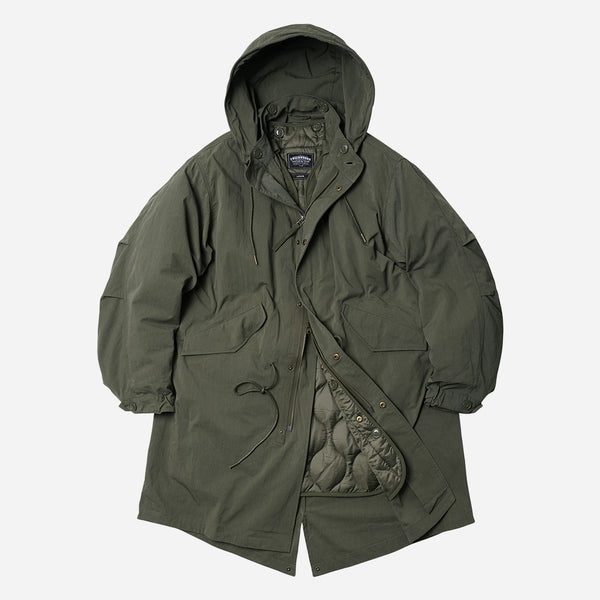 VINCENT M65 FISHTAIL COTTON 2 IN 1 PARKA AND LINER JACKET - OLIVE- TH…