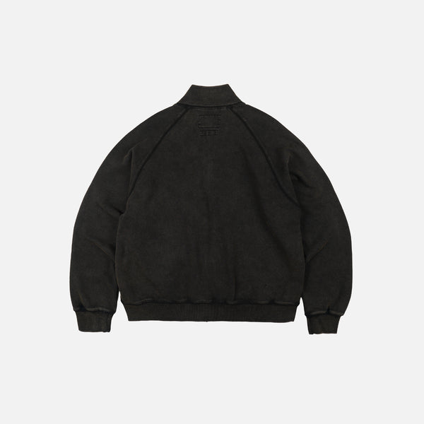VINTAGE DYEING FZ SWEAT - BLACK BROWN