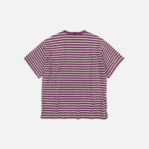 Frizmworks - VINTAGE FADED STRIPE HALF T-SHIRT - PURPLE -  - Alternative View 1