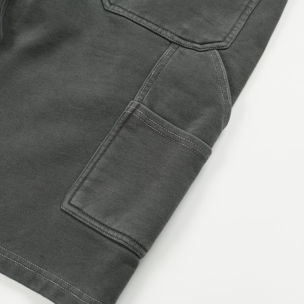 WASHED CARPENTER SWEAT SHORTS - CHARCOAL