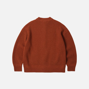Frizmworks - WOOL DECK ZIP UP CARDIGAN - BRICK -  - Alternative View 1