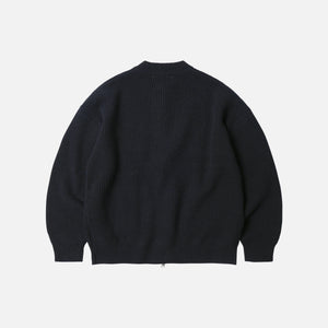 Frizmworks - WOOL DECK ZIP UP CARDIGAN - NAVY -  - Alternative View 1