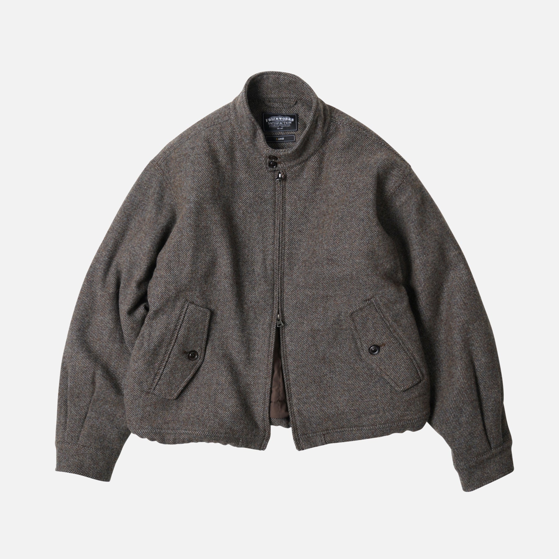 Frizmworks WOOL HARRINGTON JACKET - GREY - The Great Divide