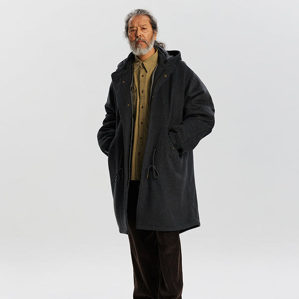 Frizmworks Wool Vincent Fishtail Parka - Charcoal