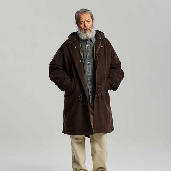 Frizmworks Wool Vincent Fishtail Parka - Brown