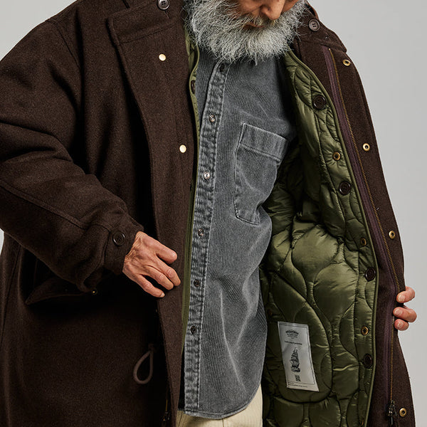 Frizmworks Wool Vincent Fishtail Parka - Brown