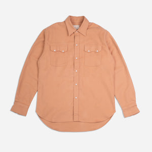 Wythe - MOLESKIN PEARLSNAP SHIRT - NECTAR -  - Main Front View