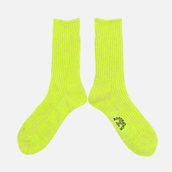 BIG SLUB RIB SOCK - YELLOW
