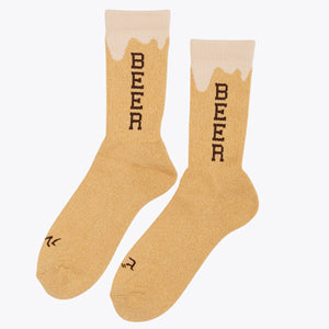 Rostersox - Beer Socks - Light Yellow -  - Alternative View 1