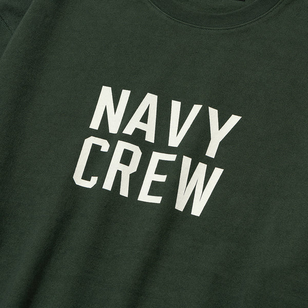 Uniform Bridge Navy Crew Long Sleeve Crewneck - Sage Green