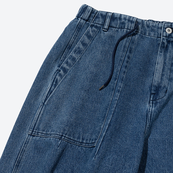 Denim Balloon Pants - Indigo Washed