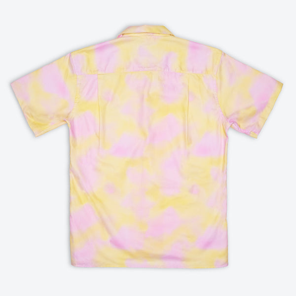 Cotton Candy Camp Shirt - Yellow