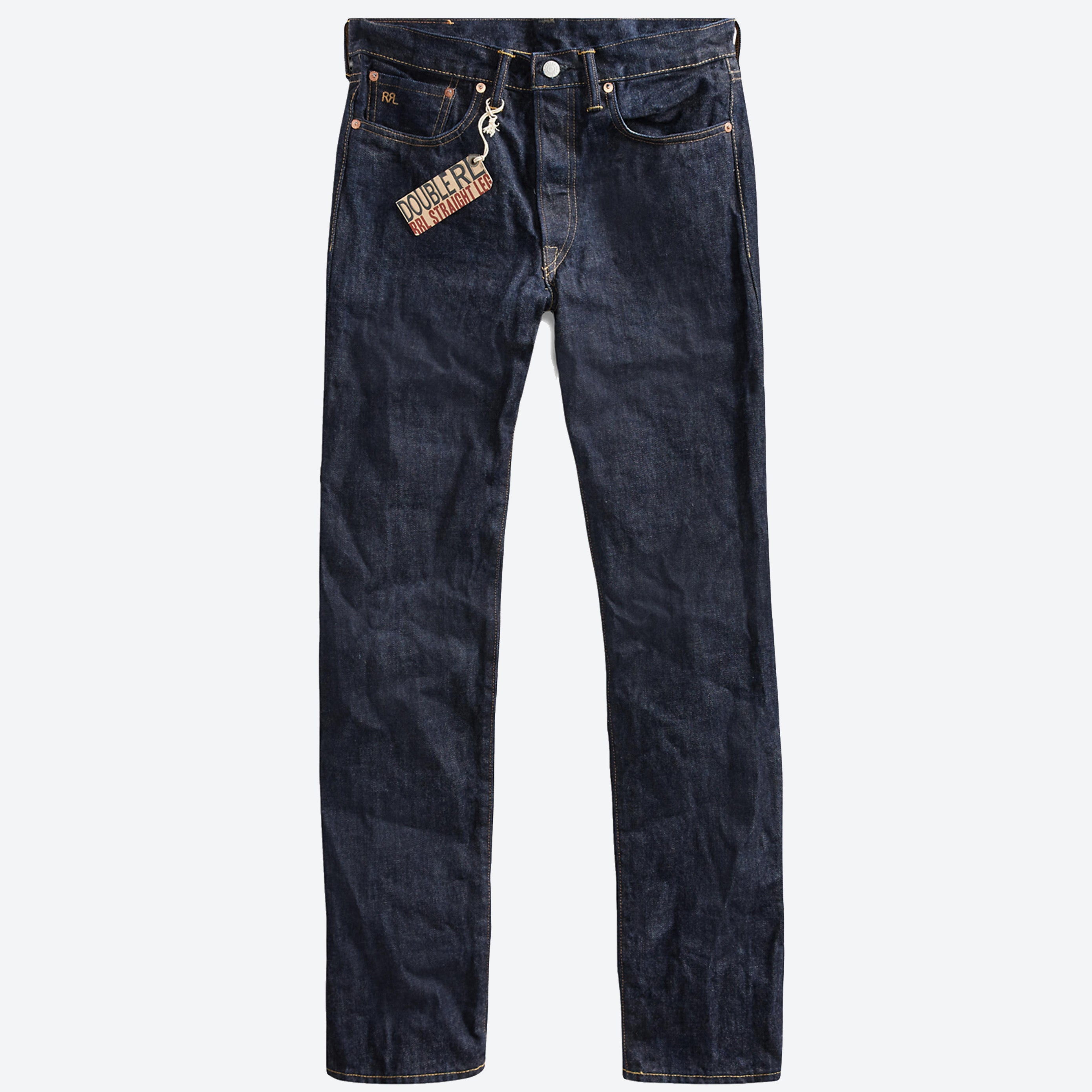 Double RL By Ralph Lauren STRAIGHT FIT SELVEDGE JEAN - ONCE WASHED 