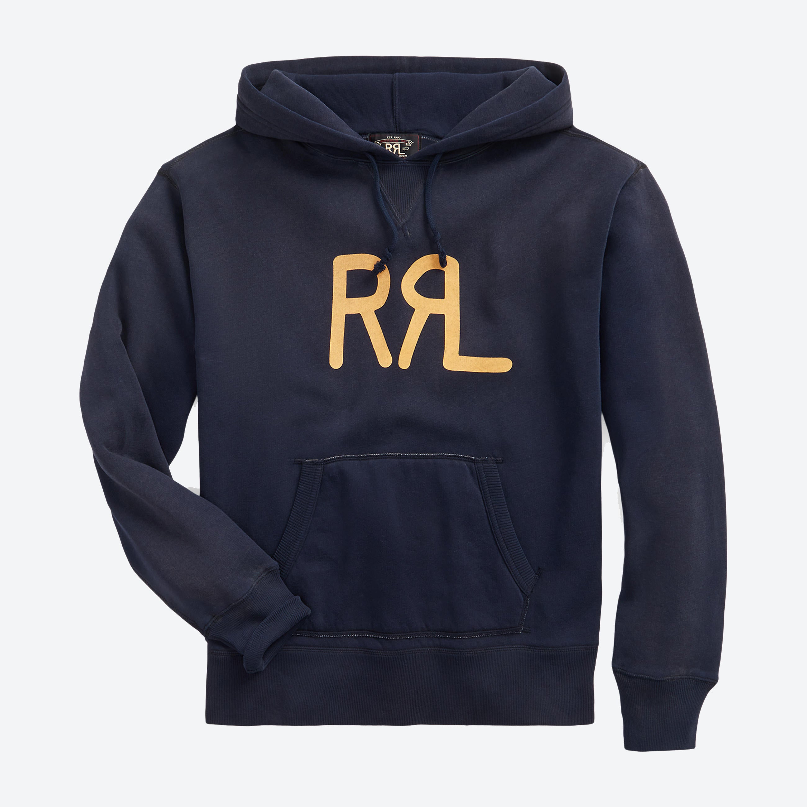 Rrl logo fleece hoodie Clearance