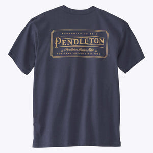 Pendleton - Logo Tee - Navy -  - Alternative View 1