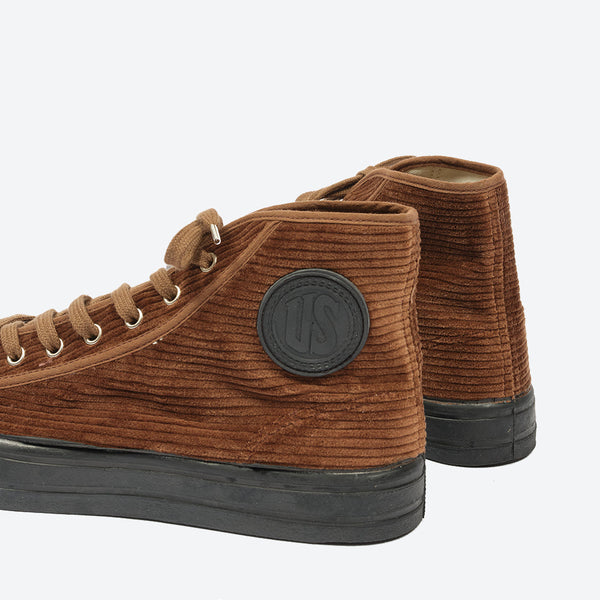 Military High Top Cord - Brown