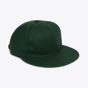 Ebbets Field Flannels - Unlettered Wool Ballcap - Genuine Green -  - Main Front View