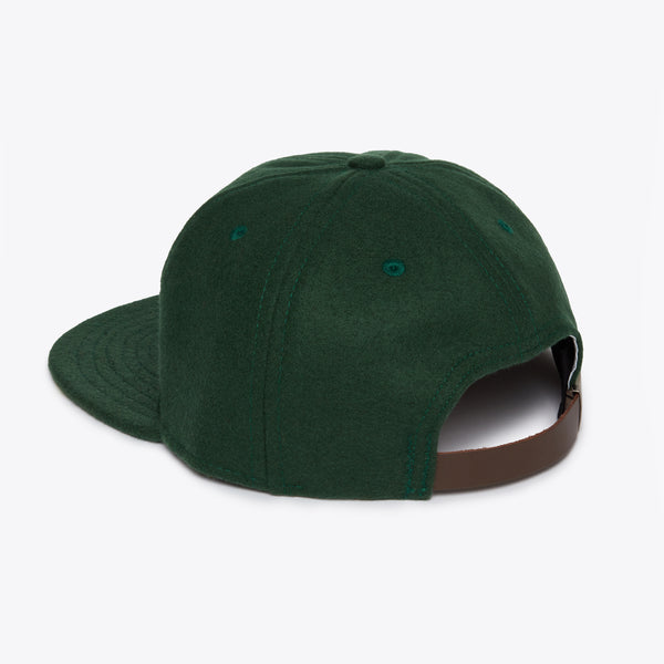 Unlettered Wool Ballcap - Genuine Green