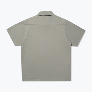 S/S JERSEY BUTTON UP - GRANITE