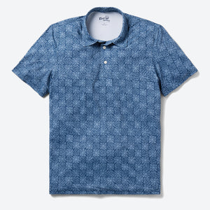Reyn Spooner - TAPA BISCUS PERFORMANCE POLO - NAVY -  - Main Front View