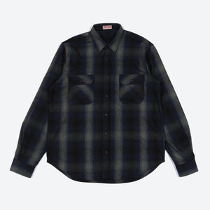 Made in Italy Milton Flannel Shirt - Blue / Grey
