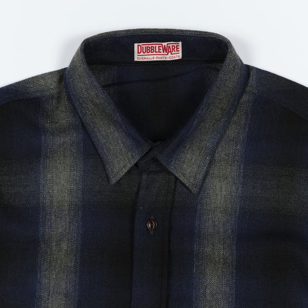 Made in Italy Milton Flannel Shirt - Blue / Grey