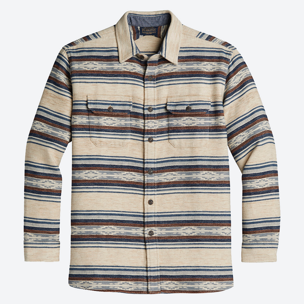Driftwood Shirt - Tan Saltillo Stripe