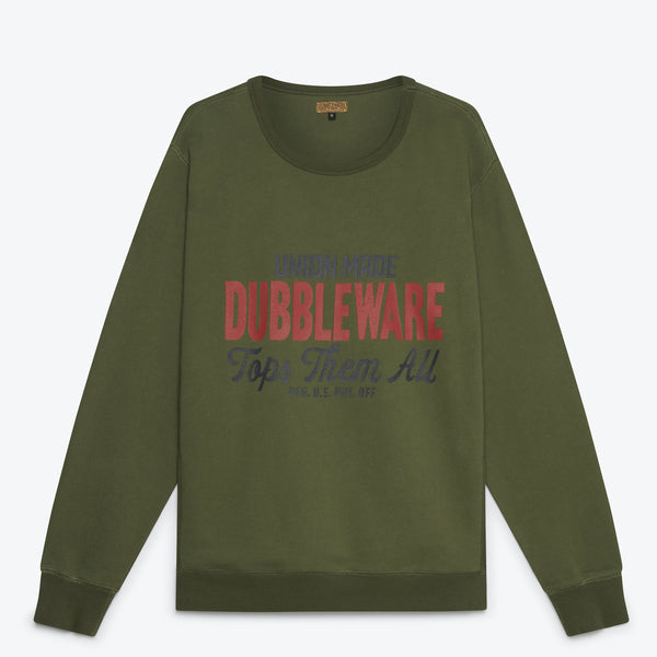 Tops Them All Sweatshirt - Military Green