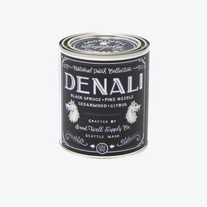 Good and Well Supply Co - 8oz National Park Soy Candles - Denali -  - Main Front View