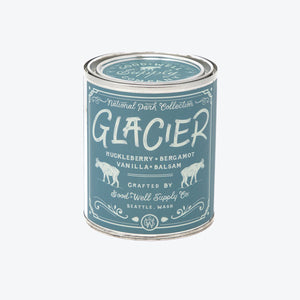 Good and Well Supply Co - 8oz National Park Soy Candles - Glacier -  - Main Front View