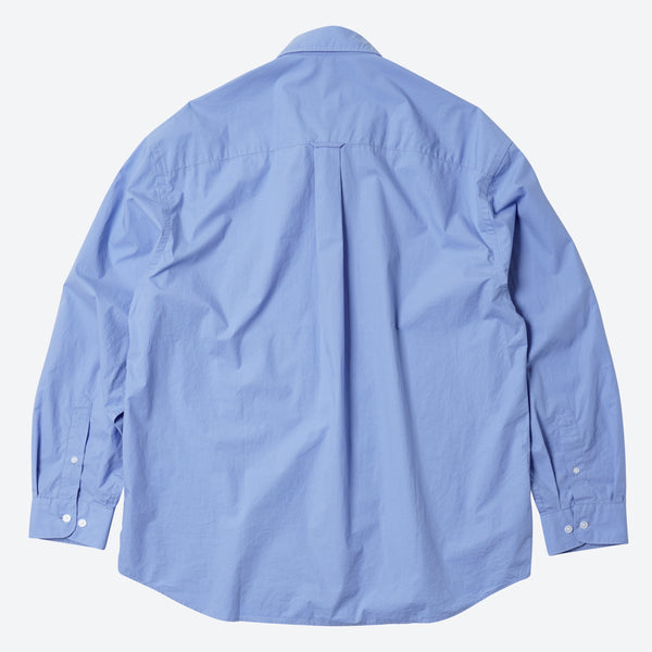 PAPER COTTON RELAXED SHIRT - SAX BLUE