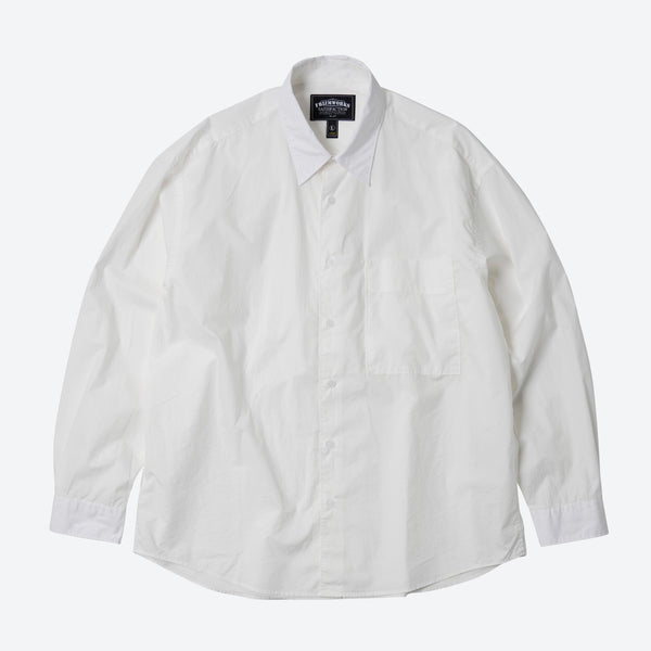 PAPER COTTON RELAXED SHIRT - WHITE