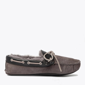 Quoddy - Fireside Slipper - Grey -  - Main Front View
