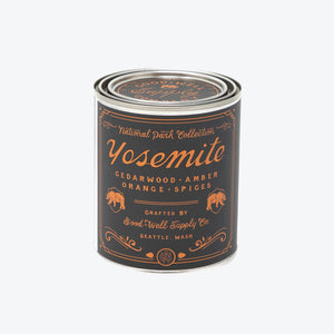 Good and Well Supply Co - 8oz National Park Soy Candles - Yosemite -  - Main Front View